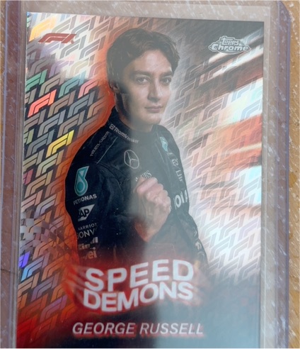 2024 Topps Chrome Formula 1 #SD-5 George Russell Speed Demons — front