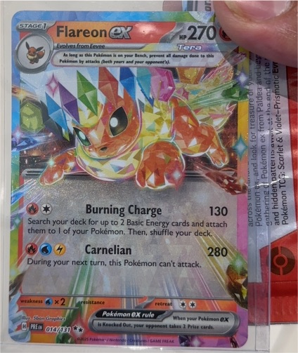 2020 Pokémon #014 Flareon ex — front