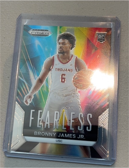 2024 Panini Prizm Draft Picks #3 Bronny James Jr. Fearless — front