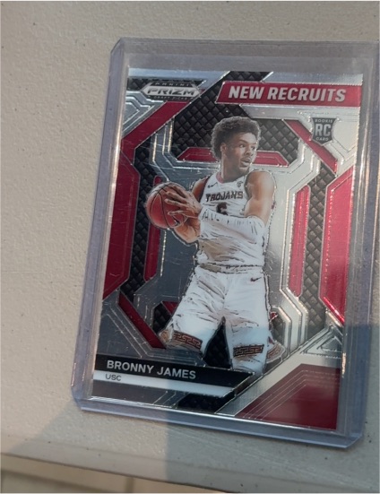 2024 Panini Prizm Draft Picks #2 Bronny James New Recruits — front