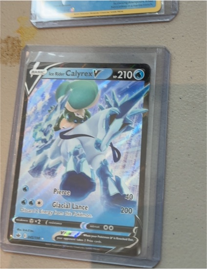 2020 Pokémon TCG Chilling Reign #045 Ice Rider Calyrex V — front