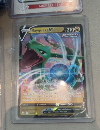 2022 Pokémon SWSH Evolving Skies #110 Rayquaza V — front