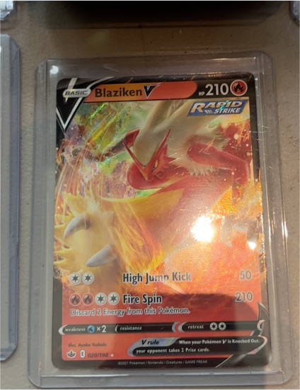 2021 Pokemon Chilling Reign #020 Blaziken V — front