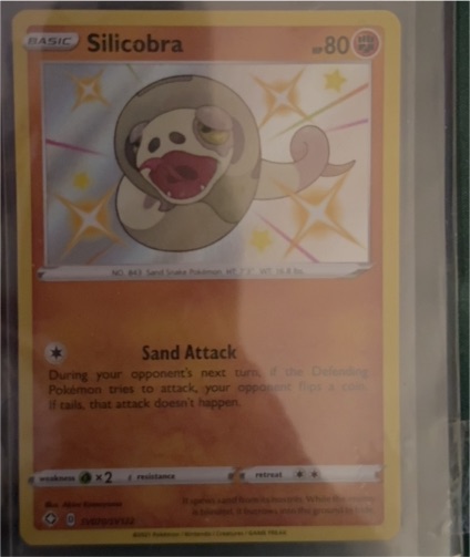2021 Pokémon TCG Shining Fates #SV070 Silicobra — front