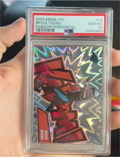 2023 Panini Absolute #12 Bryce Young Kaboom! Horizontal — front