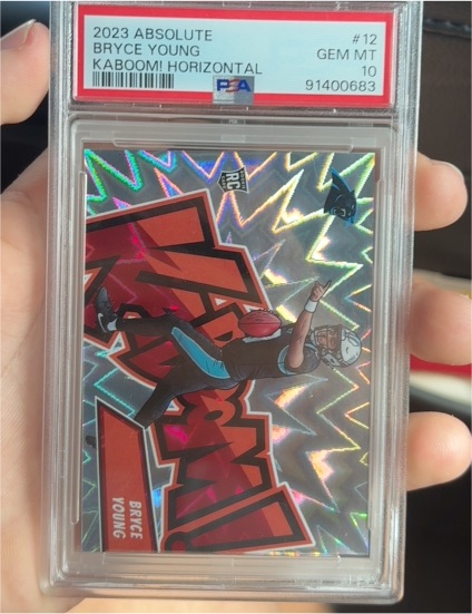 2023 Panini Absolute #12 Bryce Young Kaboom! Horizontal — front