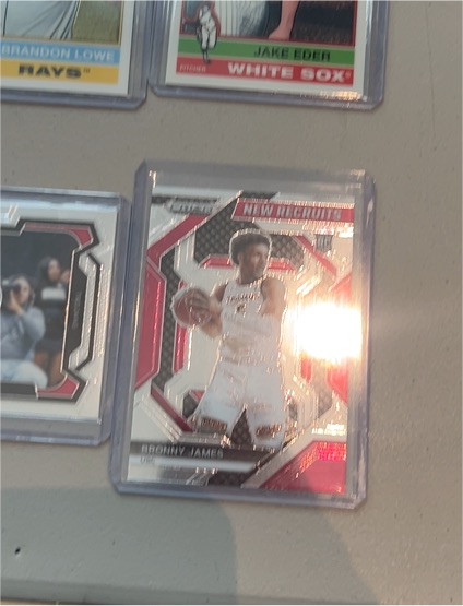 2020 Panini Prizm New School #1 Bronny James — front