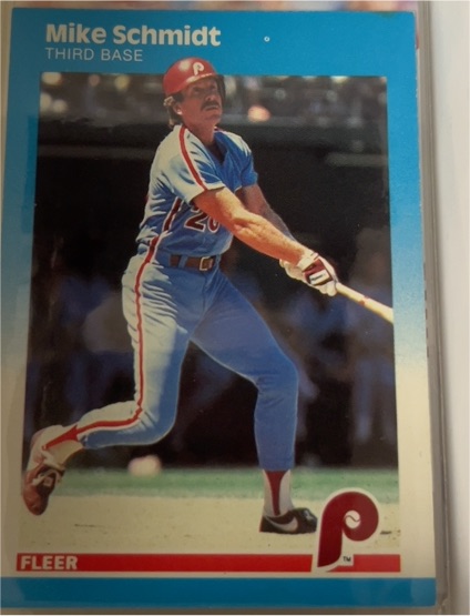 1987 Fleer #187 Mike Schmidt — front