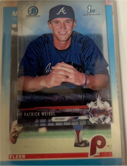 2017 Bowman Chrome #BCP74 Patrick Weigel — front