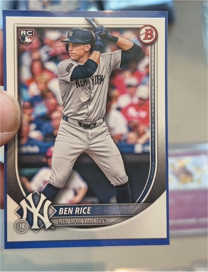 2025 Bowman #85 Ben Rice Rookie New York Yankees — front