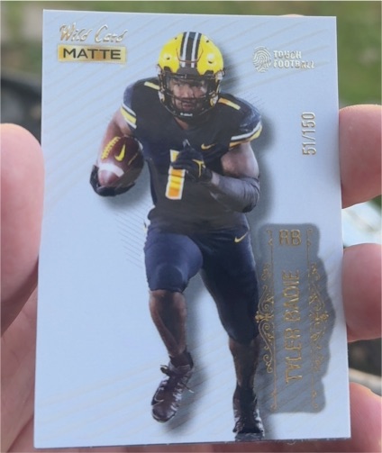 2022 Wild Card Matte #MB-112 Tyler Badie — front