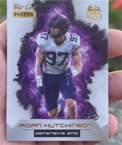 2022 Wild Card Matte Rookie Heat #RH-2 Aidan Hutchinson — front