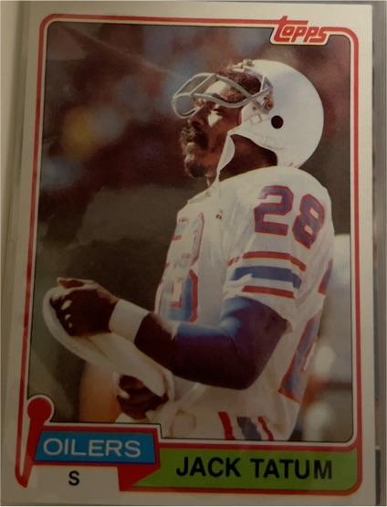 1981 Topps #8 Jack Tatum Houston Oilers — front