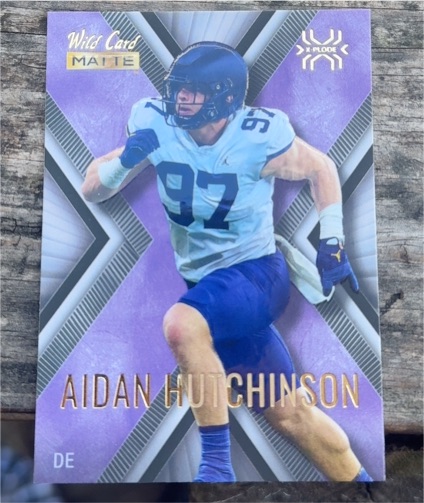2022 Wild Card Matte X-Plode #MXP-2 Aidan Hutchinson — front