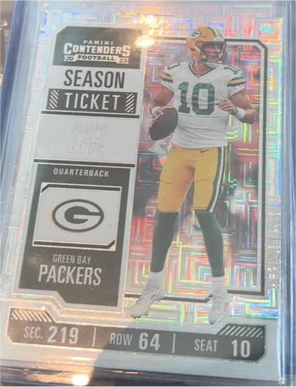 2023 Panini Contenders Season Ticket #39 Jordan Love — front