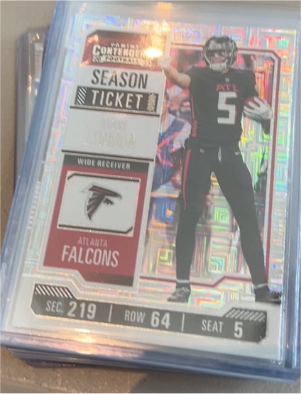 2023 Panini Contenders Season Ticket #5 Drake London — front