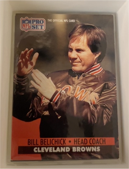 1991 Pro Set #126 Bill Belichick — front