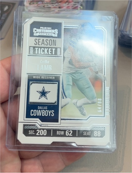 2023 Panini Contenders Season Ticket #27 CeeDee Lamb — front