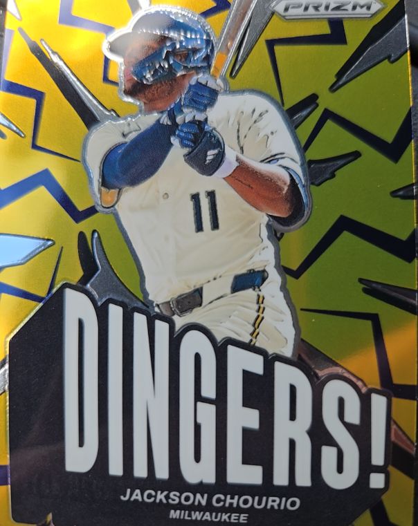 2025 Panini Prizm Dingers! #1 Jackson Chourio — front