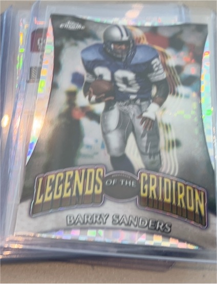 2024 Topps Chrome #LOG-18 Barry Sanders Legends of the Gridiron — front