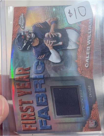 2024 Topps Chrome First Year Fabric # Caleb Williams — front
