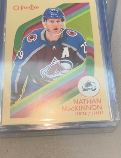 2023-24 O-Pee-Chee Retro Nathan MacKinnon — front