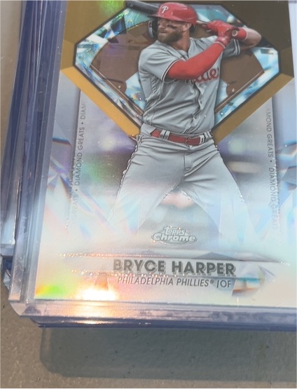 2022 Topps Chrome Update Diamond Greats #DGC-70 Bryce Harper — front