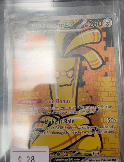 2023 Pokémon Paradox Rift #252 Gholdengo ex — front