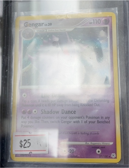 2007 Pokemon Diamond & Pearl 27/130 Gengar — front
