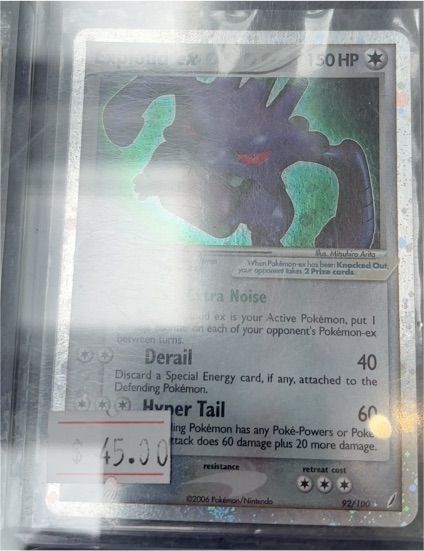 2006 Pokemon EX Ruby & Sapphire 92/100 Gengar ex — front