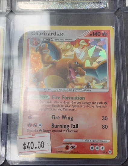 2009 Pokémon Arceus #1 Charizard — front
