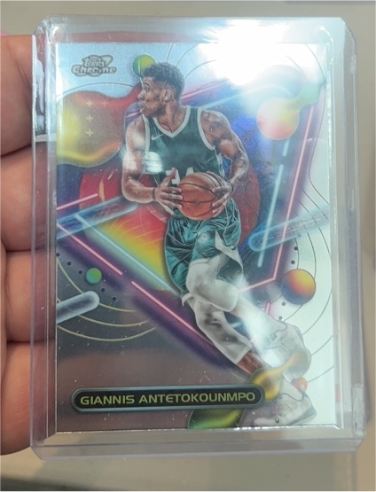 2023-24 Topps Chrome Cosmic #27 Giannis Antetokounmpo — front