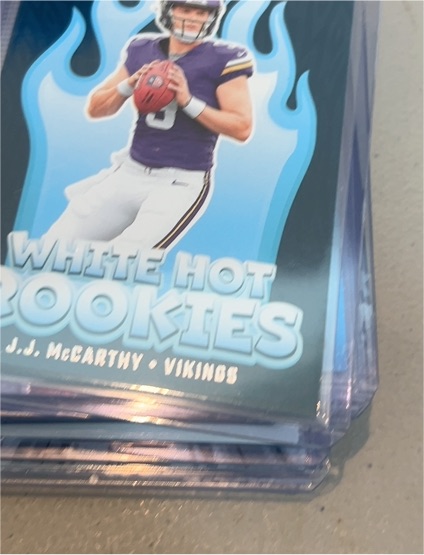 2024 Panini Donruss #WH1 J.J. McCarthy White Hot Rookies — front