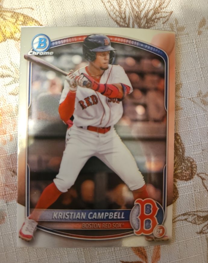 2025 Bowman Chrome Prospects #BCP-42 Kristian Campbell — front