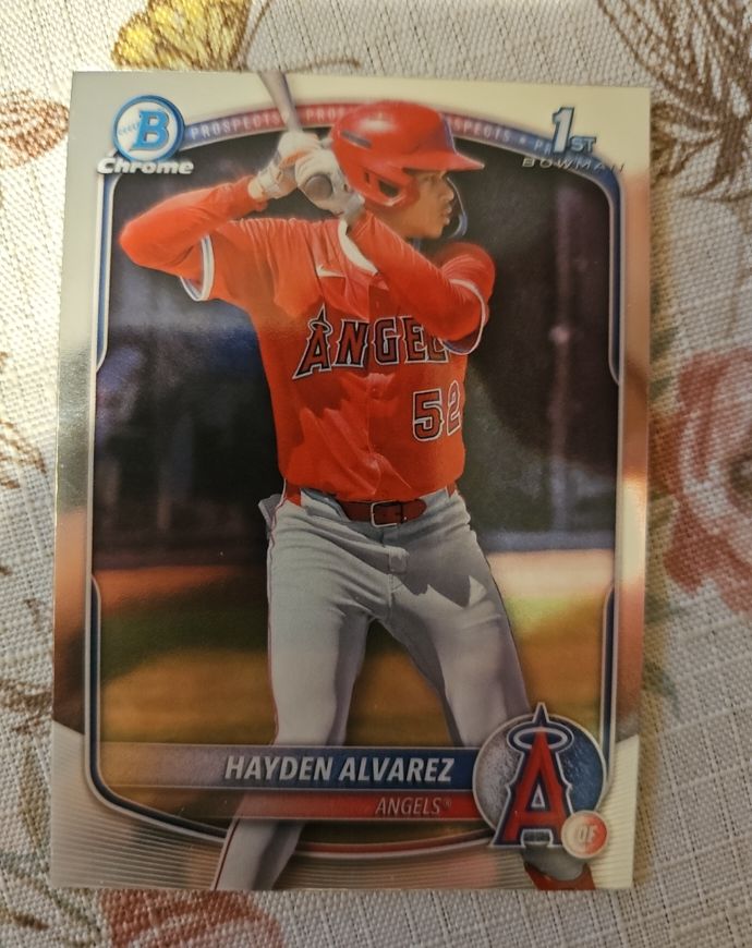 2025 Bowman Chrome Prospects #BCP-12 Hayden Alvarez — front