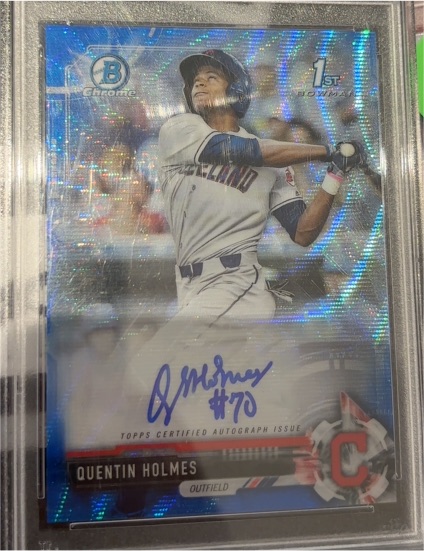 2017 Bowman Chrome Draft Autographs #CDAQH Quentin Holmes — front