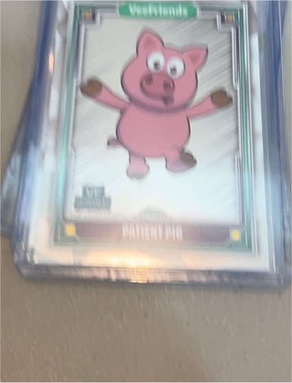 2025 Topps Chrome VeeFriends #12 Patient Pig — front