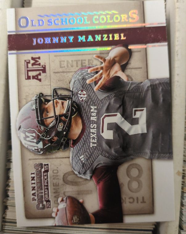 2015 Panini Contenders Draft Picks Old School Colors #27 Johnny Manziel — front