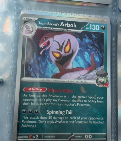 2025 Pokémon SV10 #113 Team Rocket's Arbok — front