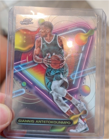 2023-24 Topps Chrome Cosmic #27 Giannis Antetokounmpo — front