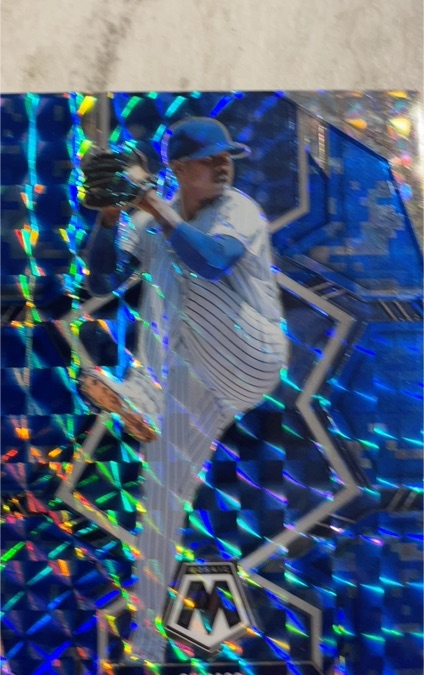 2022 Panini Mosaic #HF-1 Luis Severino Blue Mosaic Prizm — front