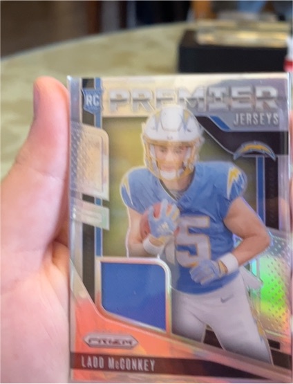 2024 Panini Prizm - Premier Jerseys #PJ-LMY Ladd McConkey (MEM, RC) — front