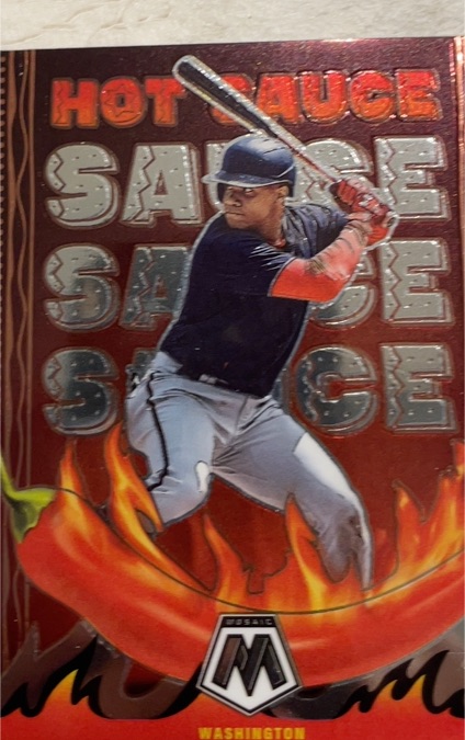 2022 Panini Mosaic Hot Sauce #SIR-23 Juan Soto — front
