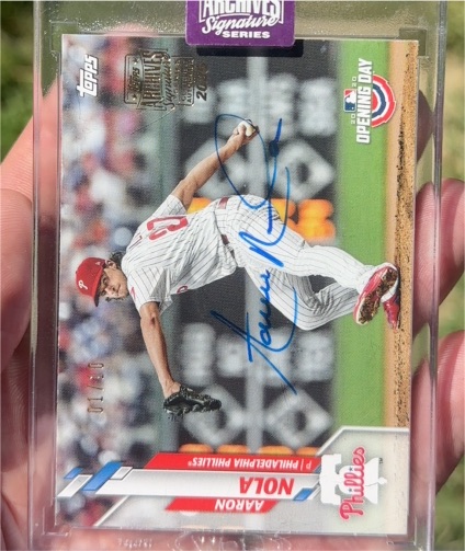 2021 Topps Opening Day #1 Aaron Nola — front