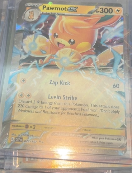 2024 Pokémon SV03: Obsidian Flames #073 Pawmot ex — front