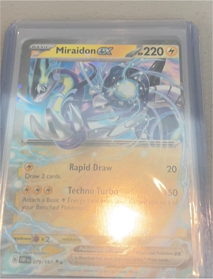 2023 Pokemon Obsidian Flames #079 Miraidon ex — front