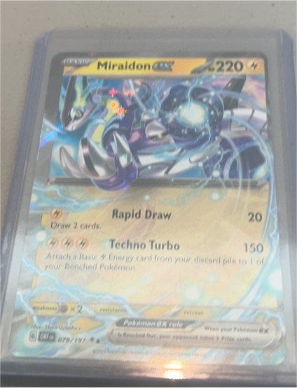 2023 Pokemon SV03: Obsidian Flames #079 Miraidon EX — front