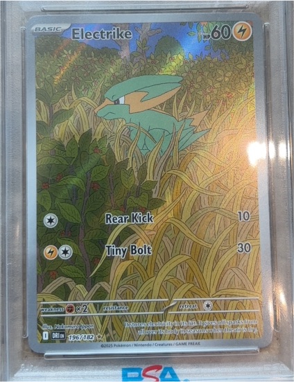 2025 Pokémon SV10: Destined Rivals #196/182 Electrike Illustration Rare — front
