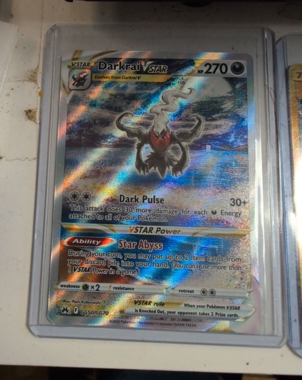 2023 Pokemon Crown Zenith Darkrai VSTAR #GG50 — front