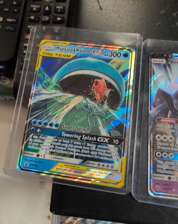 2019 Pokémon TCG SM166 Magikarp & Wailord GX — front